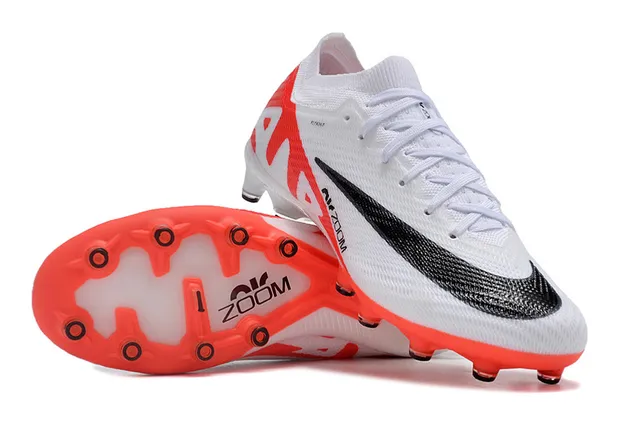 Nike Mercurial Superfly IX Elite White Orange Black কৃত্রিম ঘাসের ফুটবল জুতা 3
