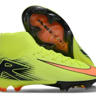 Nike Mercurial Superfly Neon Yellow Black Orange Firm-Ground Chaussures de football