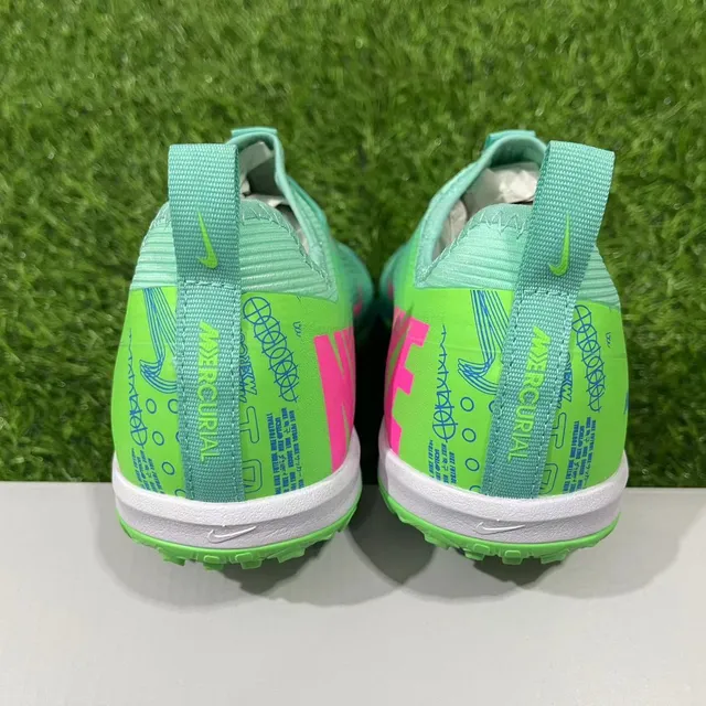 Nike Mercurial Turf أحذية كرة القدم عشب أخضر نعناعي وردي أزرق Turf 2