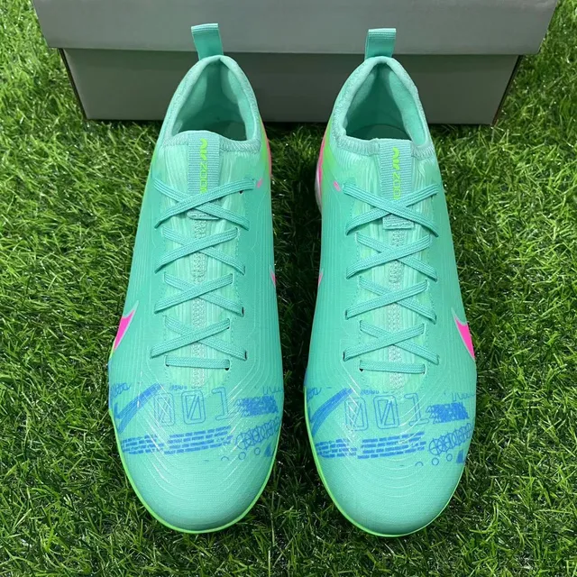 Nike Mercurial Turf أحذية كرة القدم عشب أخضر نعناعي وردي أزرق Turf 4