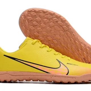 Nike Mercurial Turf Yellow Black Neon Pink Turf sapatos de futebol