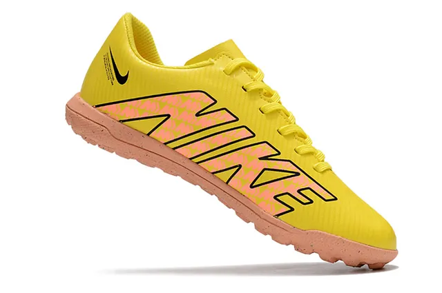 Nike Mercurial Turf Yellow Black Neon Pink Turf Soccer Shoes 8