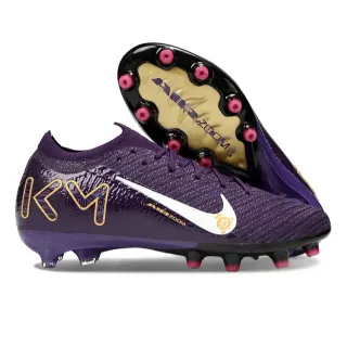 Chaussures de football Nike Mercurial Vapor Purple Gold Knit Upper Signature 'KY' Graphique Firm-Ground