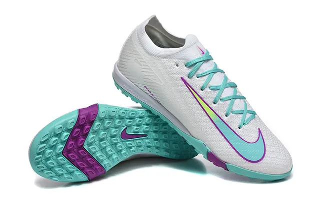 Nike Mercurial Vapor 白蓝 低帮 袜式领口 纹理针织鞋面 草地足球鞋 7