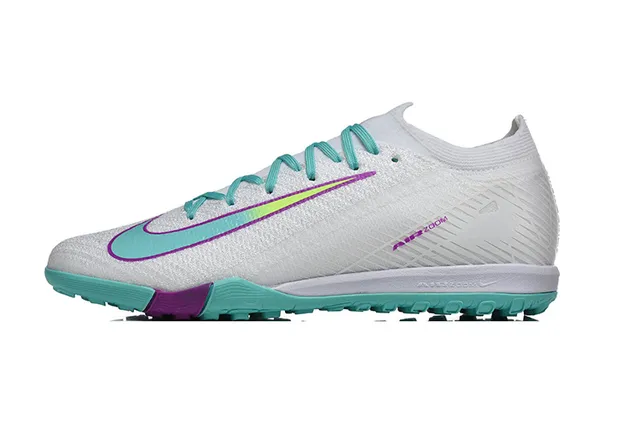 Nike Mercurial Vapor 白蓝 低帮 袜式领口 纹理针织鞋面 草地足球鞋 10