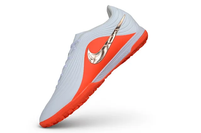 Nike Mercurial Vapor White Orange Low-Profile Wave-Textured Upper Turf Soccer Shoes 3