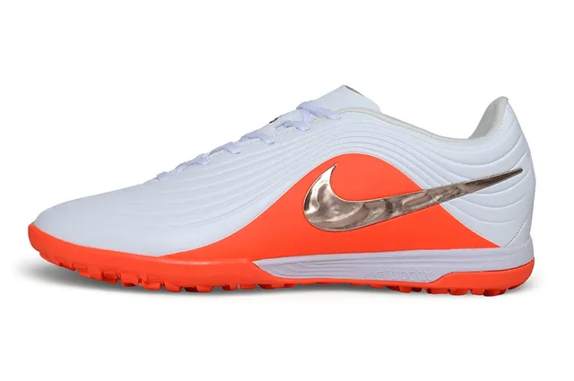 Nike Mercurial Vapor White Orange Low-Profile Wave-Textured Upper Turf Soccer Shoes 8