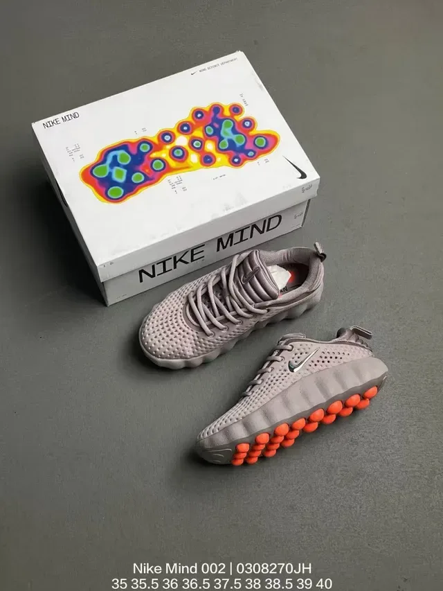Nike Mind 002 Gris et Orange Chaussures Lifestyle 2