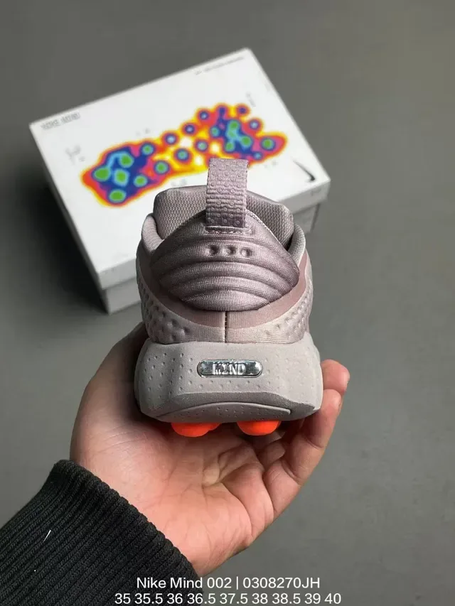 Nike Mind 002 Gris et Orange Chaussures Lifestyle 4