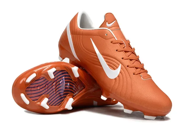 Nike Orange and White Firm-Ground Soccer Shoes 2