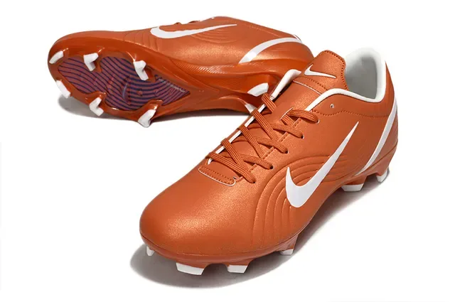 Nike Orange and White Firm-Ground Soccer Shoes 3
