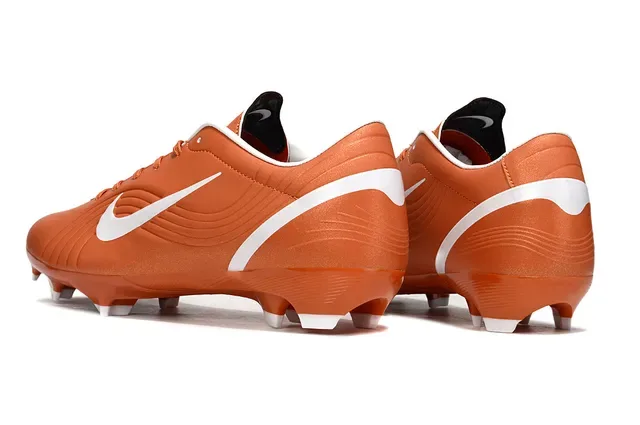 Nike Orange and White Firm-Ground Soccer Shoes 4