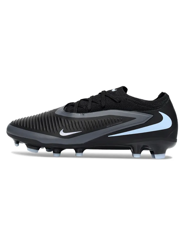 Nike Phantom GT Noir et Bleu Clair Chaussures de football pour terrain ferme 7
