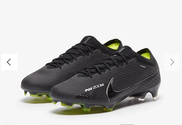 Nike Phantom GT أسود أصفر Flyknit Upper Air Zoom Cushioning Firm-Ground أحذية كرة القدم 2