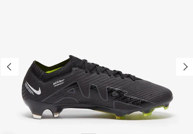 Nike Phantom GT أسود أصفر Flyknit Upper Air Zoom Cushioning Firm-Ground أحذية كرة القدم 5