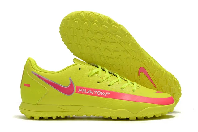 Nike Phantom GT Verde Azul Baixo Corte Malha Sintética Superior Swoosh Turquesa Sobreposição Sapatos de Futebol para Relvado 10