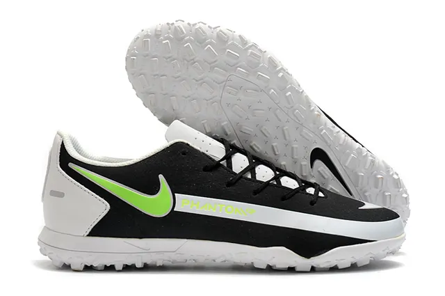Nike Phantom GT Verde Azul Baixo Corte Malha Sintética Superior Swoosh Turquesa Sobreposição Sapatos de Futebol para Relvado 11