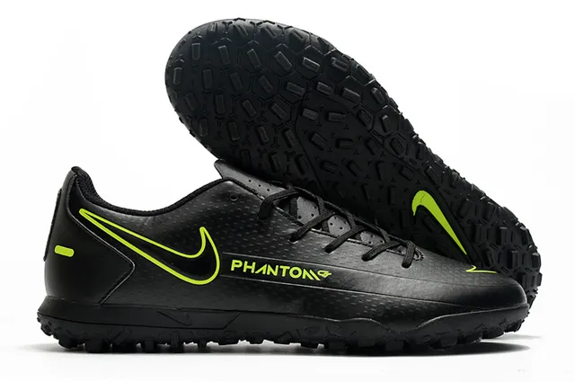 Nike Phantom GT Verde Azul Baixo Corte Malha Sintética Superior Swoosh Turquesa Sobreposição Sapatos de Futebol para Relvado 18