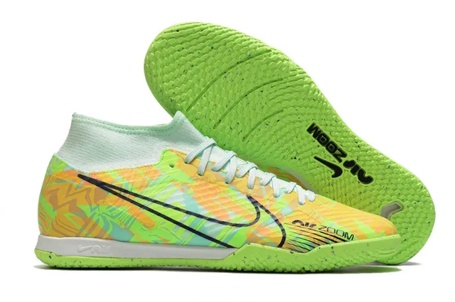 Nike Phantom GT इनडोर सोना गुलाबी धातु चांदी ऊपरी सॉक-फिट कॉलर इनडोर सॉकर जूते 4