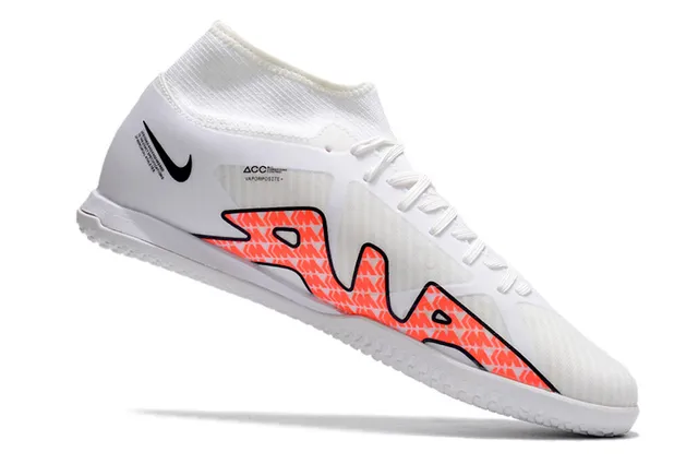 Nike Phantom GT इनडोर सोना गुलाबी धातु चांदी ऊपरी सॉक-फिट कॉलर इनडोर सॉकर जूते 14