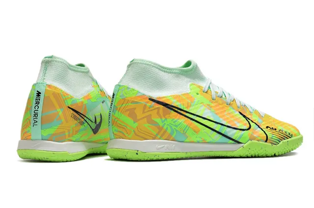 Nike Phantom GT इनडोर सोना गुलाबी धातु चांदी ऊपरी सॉक-फिट कॉलर इनडोर सॉकर जूते 24