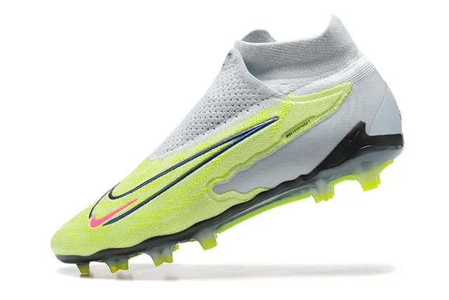 Nike Phantom GT Neon Yellow White Firm-Ground Soccer Shoes 3