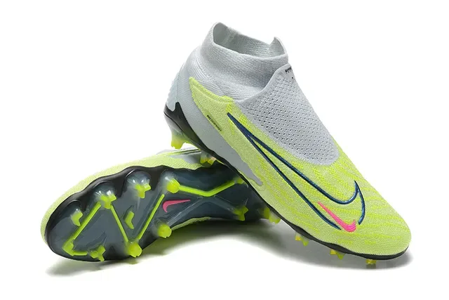 Nike Phantom GT Neon Yellow White Firm-Ground Soccer Shoes 6