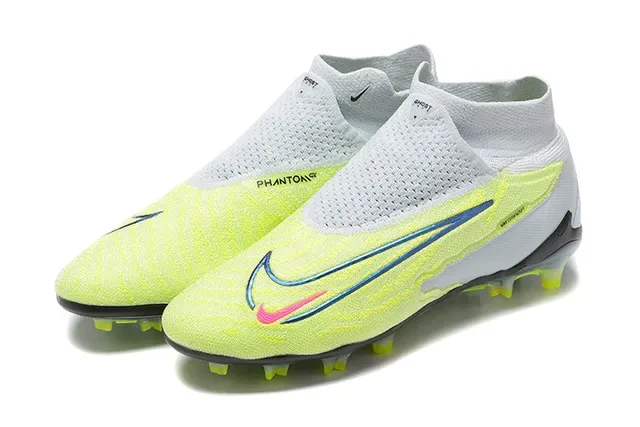 Nike Phantom GT Neon Yellow White Firm-Ground Soccer Shoes 8