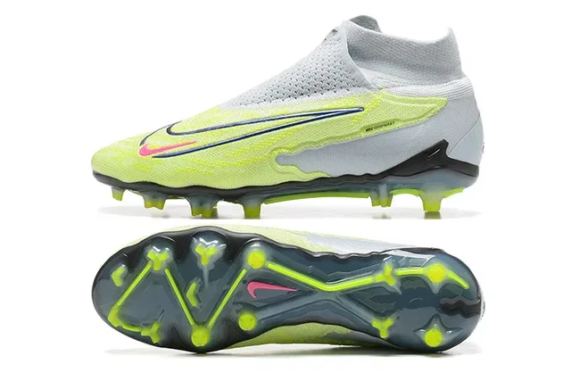 Nike Phantom GT Neon Yellow White Firm-Ground Soccer Shoes 9