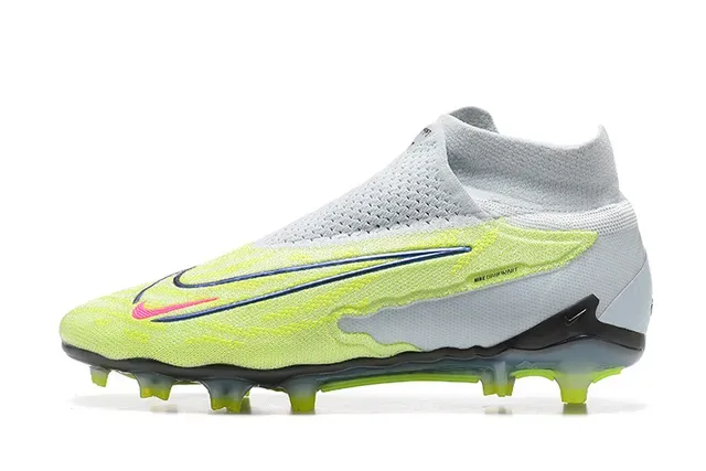 Nike Phantom GT Neon Yellow White Firm-Ground Soccer Shoes 10