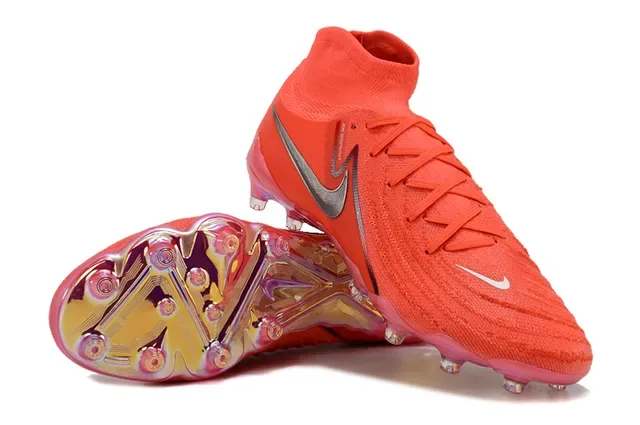 Nike Phantom GT Orange Silver Translucent Firm-Ground Soccer Shoes 4