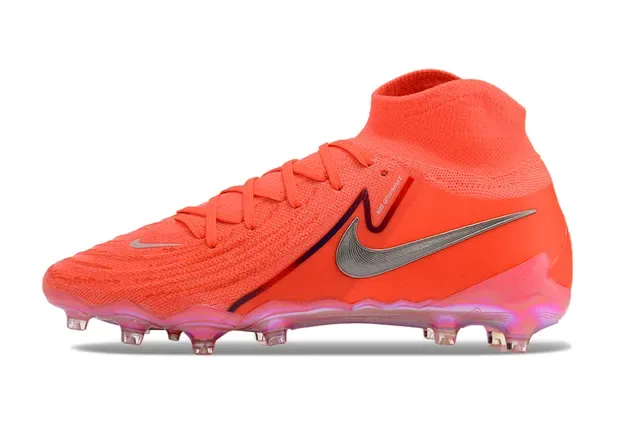 Nike Phantom GT Orange Silver Translucent Firm-Ground Soccer Shoes 7