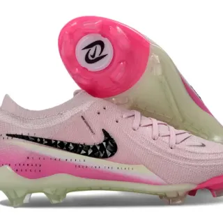 Nike Phantom GT upper en knit rose transparent overlay Swoosh géométrique Firm-Ground chaussures de football