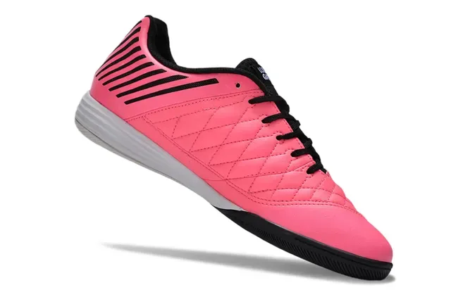 Nike Rose Noir Capuchon matelassé Jaula verticale Superposition de rayures Chaussures de football indoor 2