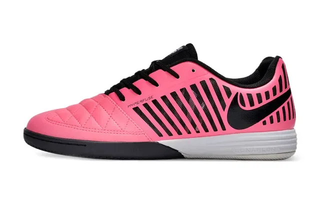Nike Rose Noir Capuchon matelassé Jaula verticale Superposition de rayures Chaussures de football indoor 7