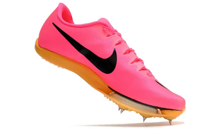 Nike Pink Orange Flyweave Upper Spike Plate Running Shoes 9