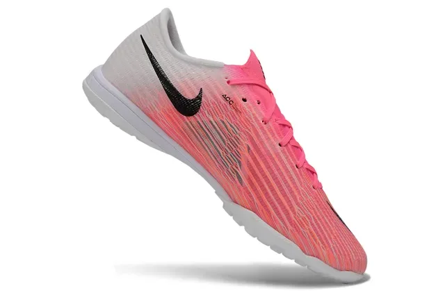 Nike Pink White Flyweave Upper Gradient Turf Soccer Shoes 2