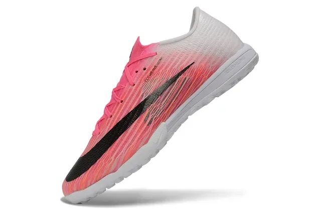 Nike Pink White Flyweave Upper Gradient Turf Soccer Shoes 3