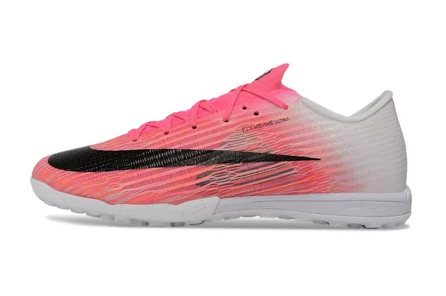 Nike Pink White Flyweave Upper Gradient Turf Soccer Shoes 6
