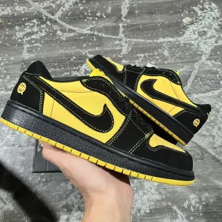 Nike SB Dunk Low Black Yellow स्केटबोर्ड जूते