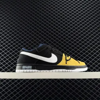 Nike SB Dunk Low কালো হলুদ সুয়েড স্কেটবোর্ড জুতো