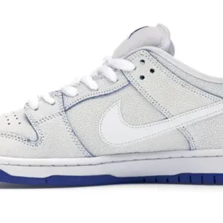 Nike SB Dunk Low सफेद रॉयल ब्लू स्केटबोर्ड शूज