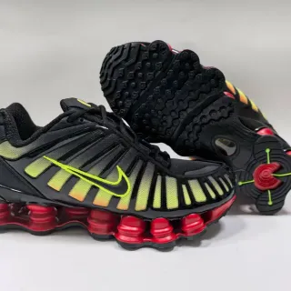 Nike Shox TL شريط تدرج أسود أحمر أخضر نيون حذاء رياضي لايف ستايل