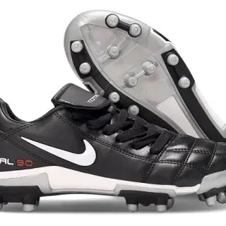Nike Total 90 Black White Firm-Ground chaussures de football