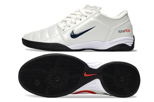 Nike Total 90 III White Navy Red ইন্ডোর সকার জুতা 6