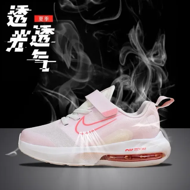 Nike White Blue Low-Top Mesh Upper Lifestyle Sneakers 5