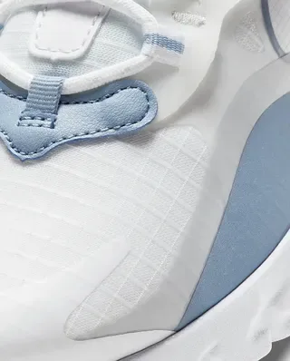 Nike White Blue Sculpted Midsole Visible Air Unit Lifestyle Sneakers 2