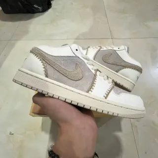 Nike أحذية أسلوب حياة أبيض رمادي منخفضة بانلد سويدي جلد