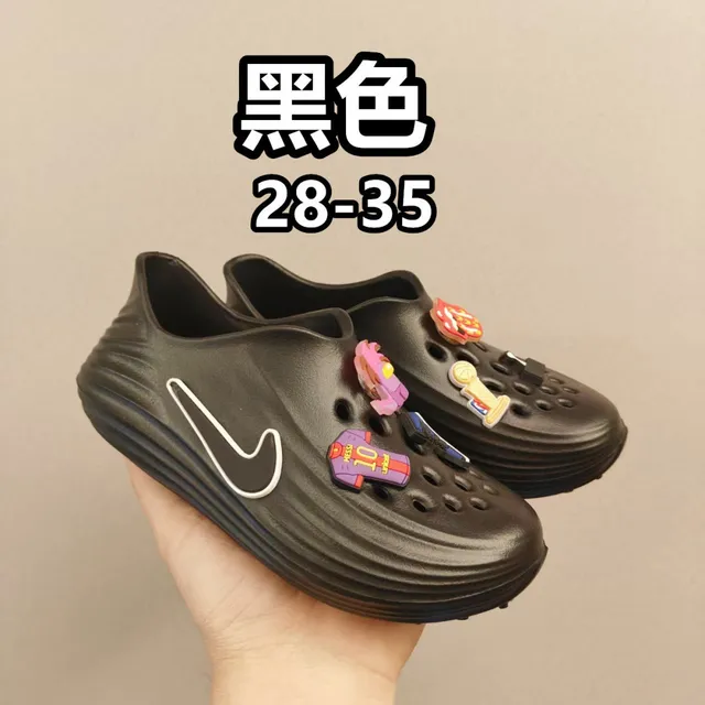 Nike zueco blanco gris espuma moldeada superior perforada 3