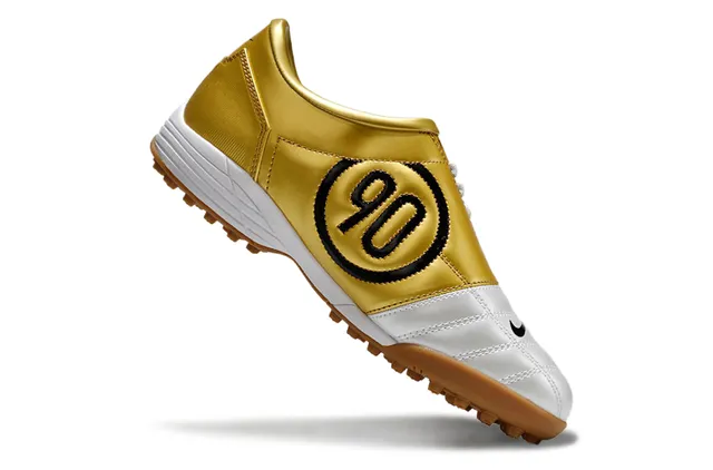 Nike Sapatos de futebol para relva branco e verde low-top acolchada sintética superior 2